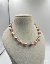 Pastel Multicolor Pearl Elegant Necklace