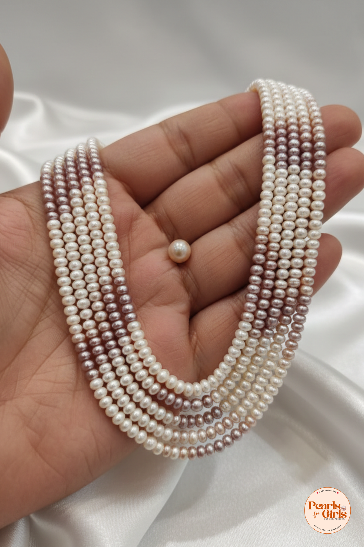 Multi-strand layered necklace