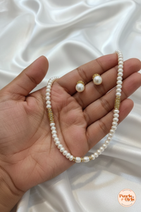 Classic pearl single strand necklace
