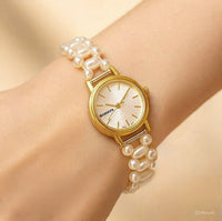 Attractive pearl watch