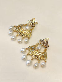 Royal Pearl Chandbali Earrings