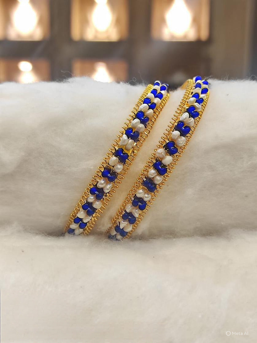 Royal Pearl Beaded Designer Bangles