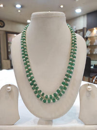 Elegant green pearl (2 rows) set
